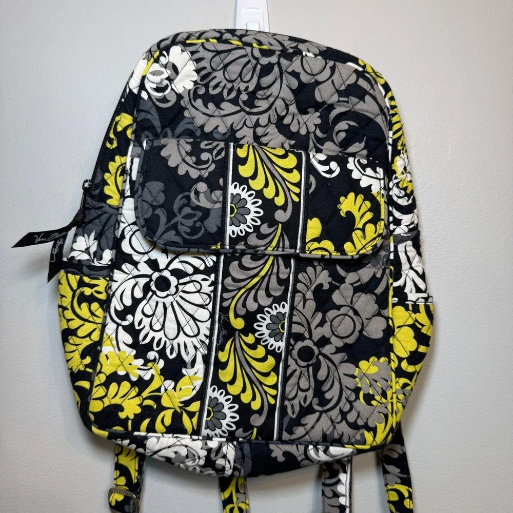 Vera Bradley Women's Quilted Baroque Floral Print Small Backpack